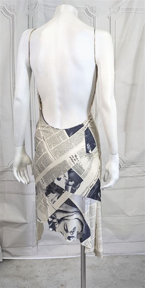 christian dior newsprint dress buy|carrie bradshaw dior newspaper dress.